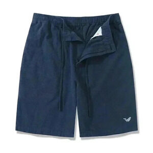 Yiume Navy Mid-Rise Straight Bermuda Shorts in Men's XXL NWT Blue
